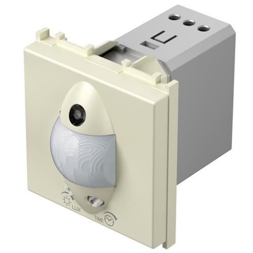 TEM - EM32IW PIR motion sensor 110°, range 8m @ h=1.2m, ≤ 80W, requires neutral, 2M, color Cream gloss, Modul