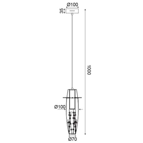 ACA LIGHTING - Пендел  VANI103LEDP
