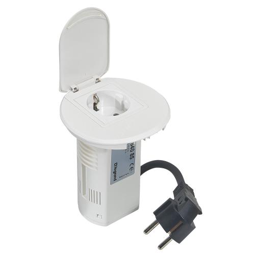 LEGRAND - 054085 Модул за бюро бял 1х 2P контакт и USB + кабел