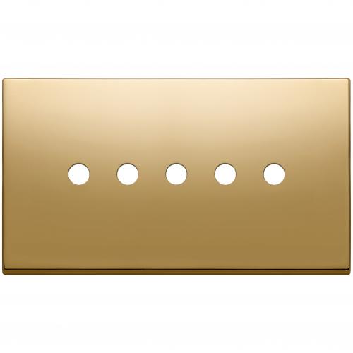 VIMAR - Рамка петица злато 5Mx5 BS Tondo gold - 22689.RN.5.82