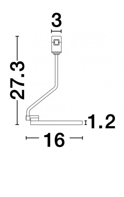 NOVA LUCE - Елемент за система  POINT 9028818 IP20 3000K 15W DC24V 1100Lm