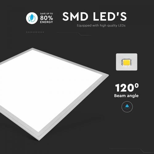 V-TAC - LED Panel 40W 600 x 600 mm 6400K SKU: 216025