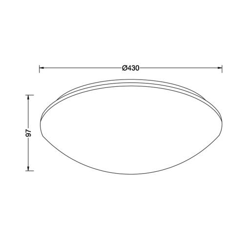 ACA LIGHTING - Плафон   WALL & CEILING LUMINAIRES  DLA260L