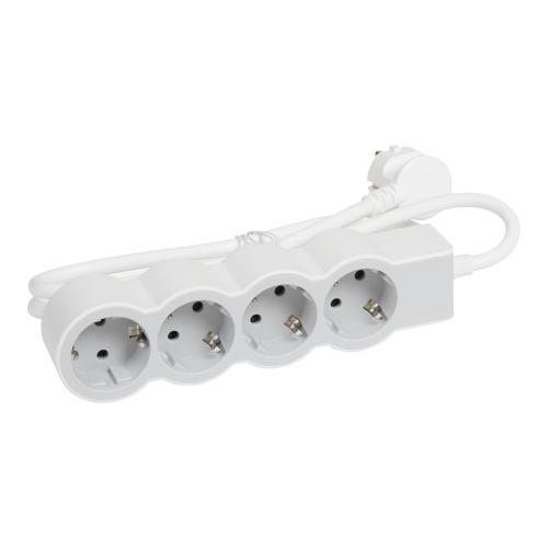 LEGRAND - 694569 Разклонител БЯЛ 4x2P+E с кабел 5 метра / 1.5mm2 Standard Legrand