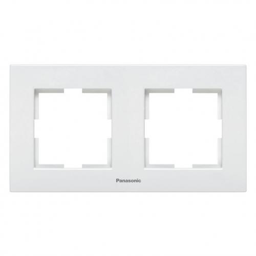 PANASONIC - Рамка двойна хоризонтална бяла PANASONIC Karre plus WKTF08022WH‐EU1