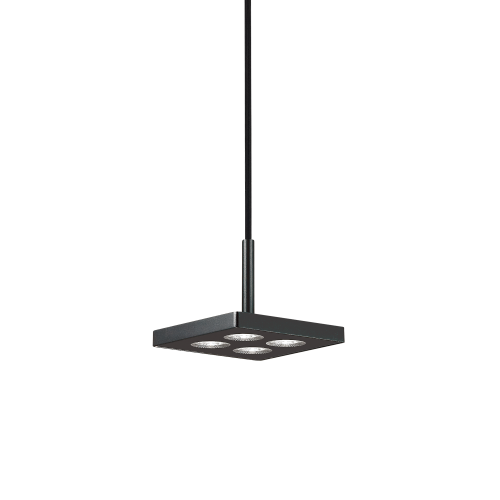 IDEAL LUX - ceiling luminaire  GARAGE SP4 SQUARE NERO 205830