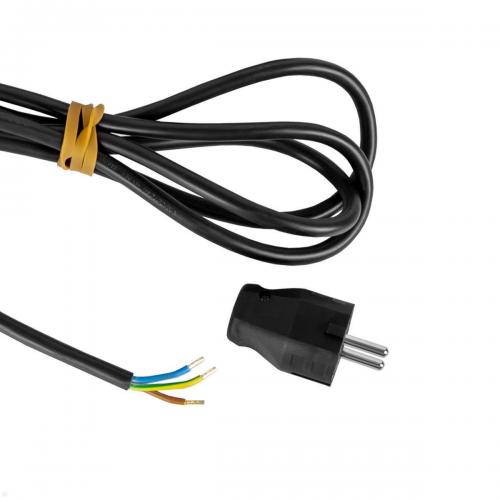 BACHMANN - Контакт 3x Шуко и USB A+C с щора, с възможност за ъглов монтаж, захранващ кабел 2м, цвят Инокс Casia 2  932.006