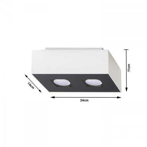 SOLLUX - Celling lamp Mono 2 white SL.0067
