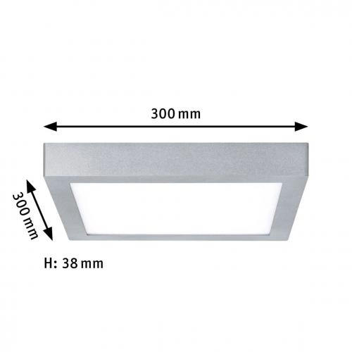 PAULMANN - 70650  LED Panel Lunar eckig 300x300mm◾ 16W ◾1300lm◾ 3000K✴Chrom matt