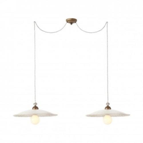 INCANTI - pendant luminaire LEA 02-804 STRUCTURA SU 2X42W E27 AB