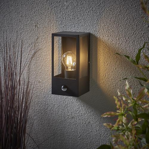 SAXBY - wall luminaire BRETON PIR  94348 E27, 28W, IP44