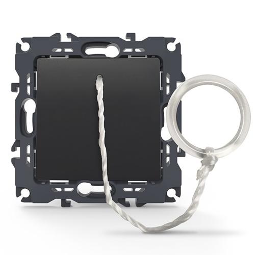 ACA LIGHTING - PRIME PUSH BUTTON CORD SWITCH SCREWLESS 1P 10A 250VAC IP20 MATT ANTHRACITE 1000112405