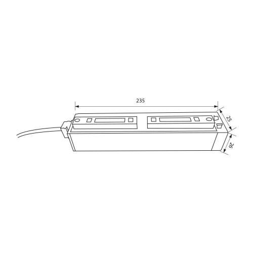 VIVALUX - SLIM25 Понижаващо LED захранване LVT LED DRIVER 100W IN 230V OUT 48V VIV004896