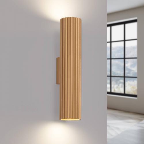 SOLLUX - Златен аплик KARBON 30 SL.1558 GU10 2х10W IP20