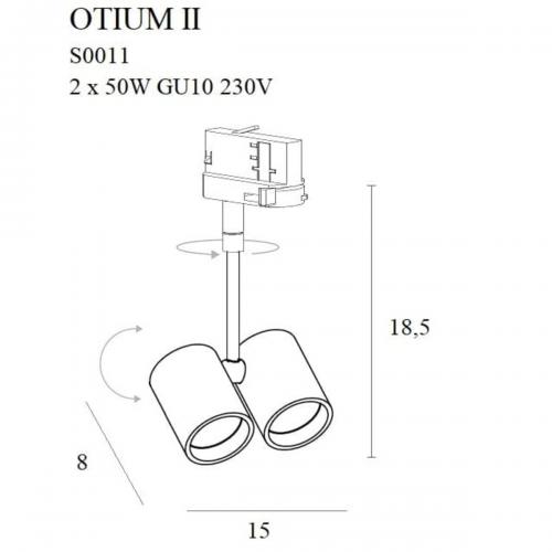 MAXLIGHT - OTIUM S0011, 2x50W GU10 230V