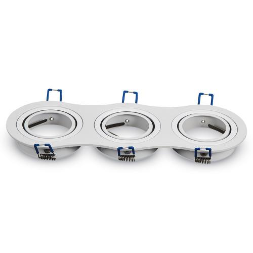 V-TAC - Луна Корпус Кръг Бяла 3xGU10 SKU: 3603 VT-784