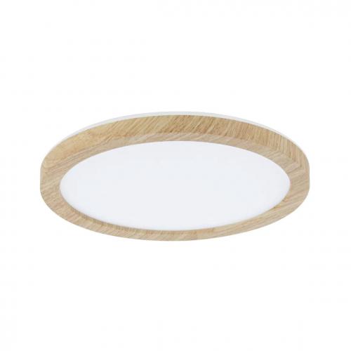 PAULMANN - LED Панел  71027  LED Panel Atria Shine Backlight IP44 rund 190mm ◾11,2W ◾850lm◾ 3000K✴Дърво 