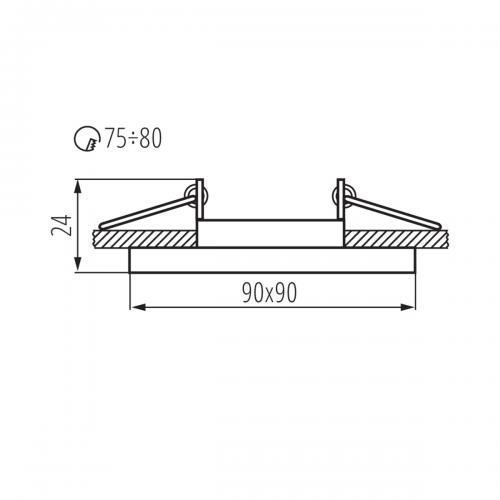 KANLUX - MORTA CT-DTL50-B (26719)
