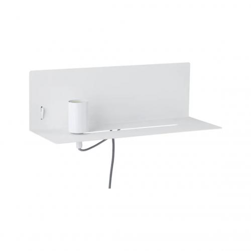 PAULMANN - Аплик с рафт  78915  DEVARA⚡E27⚡230V⚡max. 40W dimmable✴Бял