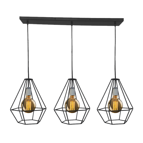 ELMARK - HEIDI 3xE27 BLACK 955HEIDI3/BL