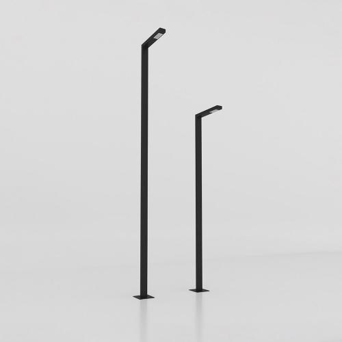 POLARIS LIGHTING -  INFINITY G PARK LED POLE to dig in H:4000/L600mm 20-80W 10400lm 4000K 90º IP66 black 6003-B