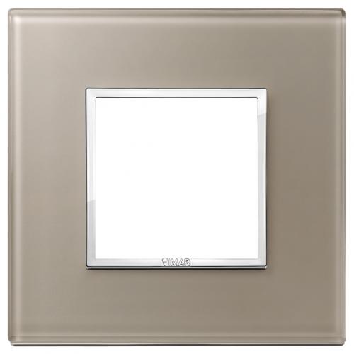 VIMAR - 21642.74 - Plate 2M crystal opal brown
