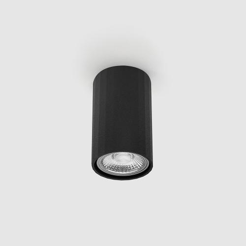 POLARIS LIGHTING - ЛУНА за открит монтаж PUSH кръгла Ø56mmx100mm GU10 220V черна 1118