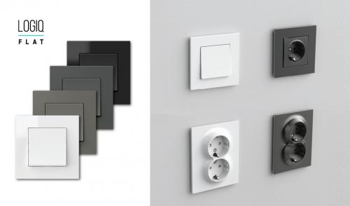 TEM - Shutter switch color Anthracite Logiq SQ52ATNT09XO