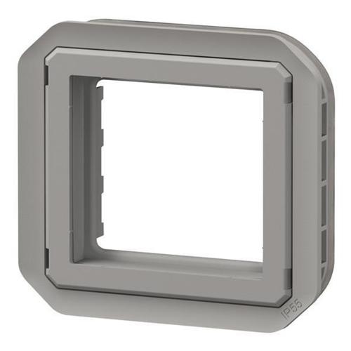 LEGRAND - Adapter for Mosaic 45x45mm without cover mechanism color Grey IP55 Plexo New 69582L