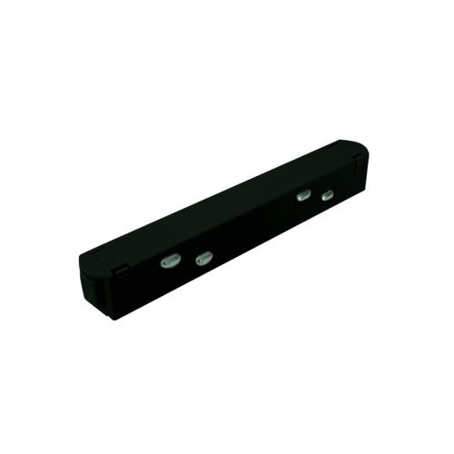 ACA LIGHTING - MSCB MATTE BLACK STRAIGHT ELECTRICAL CONNECTOR FOR MAGNETIC TRACK 48V DC