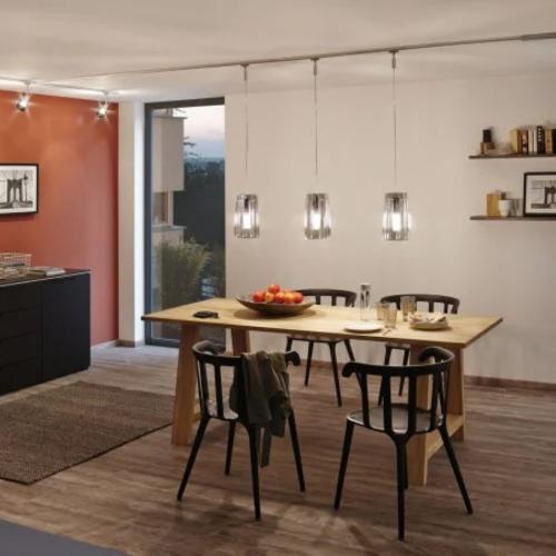 PAULMANN - Абажур за пендел 95352 URail shade Drio 2Easy⏺ 152mm / Опушено стъкло