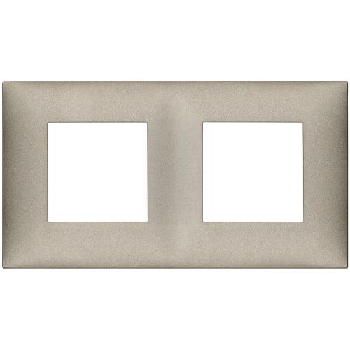 VIMAR - 09664.23 cover plate - 2+2 horizontal/vertical installation modules matt titanium color NEVE UP