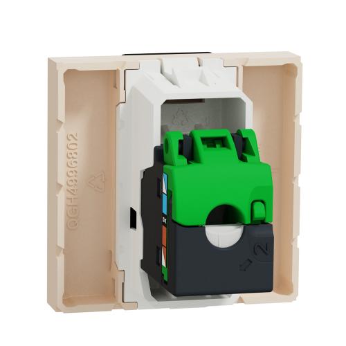 SCHNEIDER ELECTRIC - NU341544 Кат. 6 UTP розетка слонова кост двумодулна