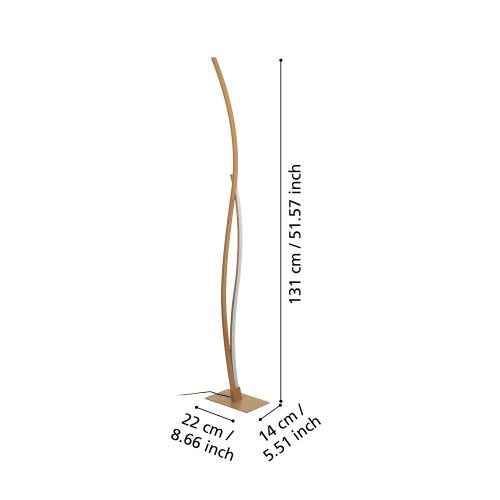 EGLO - floor light GRISOLIA H:1290mm 20W 2500lm 4000K - 901214