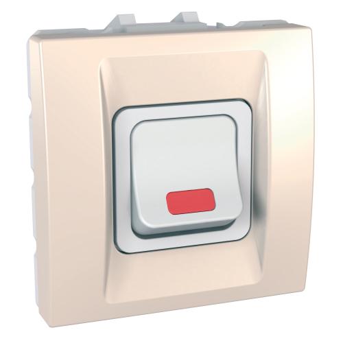 SCHNEIDER ELECTRIC - MGU3.224.25S Unica - rocker switch - 1-way - 20 A 250 VAC - 2 m - ivory