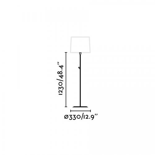 FARO - MAMBO Black floor lamp 64313