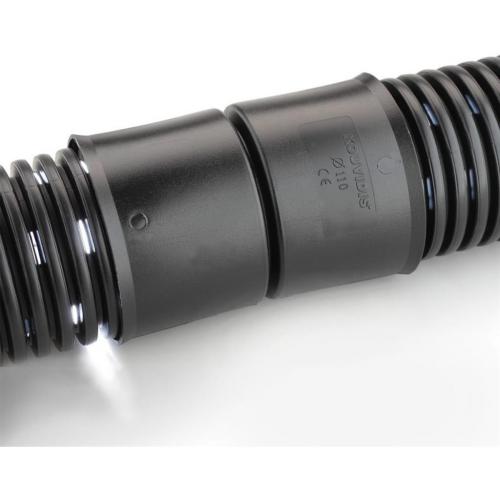 KOUVIDIS - Pipe coupling ф125mm IP40 color Black HDPE UV KD6101125