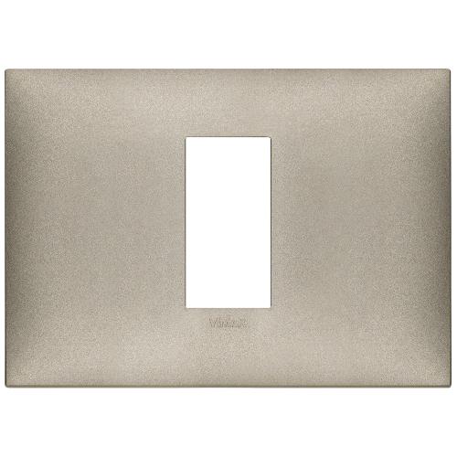 VIMAR - 09671.23 cover plate - 1 centered module matt titanium color NEVE UP