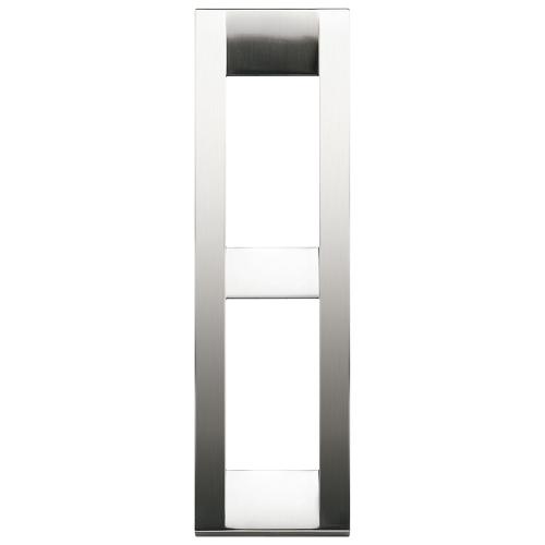 VIMAR - 16782.34 - Classica plate 2Mpan metal brush-nickel