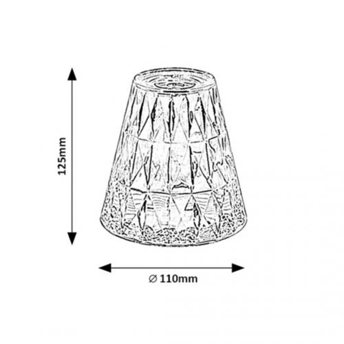 RABALUX - НАСТОЛНА ЛАМПА SIGGY 76004 LED 2W 40lm 3000K 