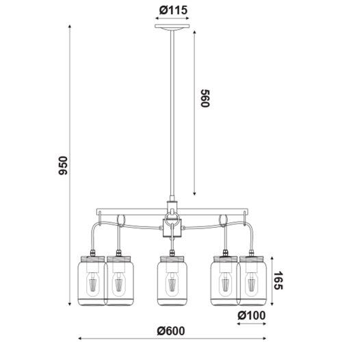 ACA LIGHTING - Vintage  EG166605P