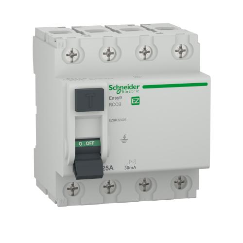 SCHNEIDER ELECTRIC -  Fault current protection Easy 9 4P 63A 30mA клас AC EZ9R32463