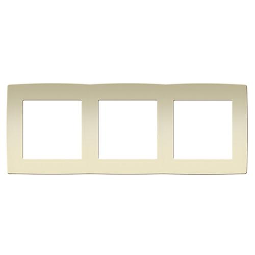 ACA LIGHTING - PRIME 3 GANG FRAME IP20 IVORY 1000119202