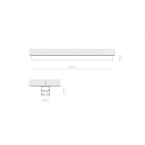 NOWODVORSKI - Пендел CL HALL PRO LED 150 white 4000K 10207 40W 7 cm 