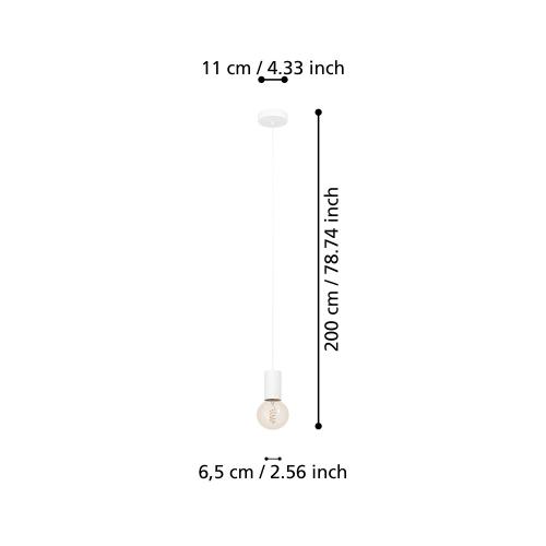 EGLO - pendant light POZUETA 1 E27 1X40W - 900798