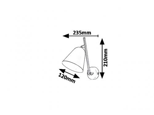 RABALUX - wall luminaire  ALDER 5375 E14, 1X40W