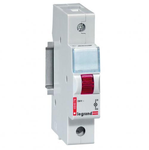 LEGRAND - ДИН Индикатор червен за една фаза 220V 604078