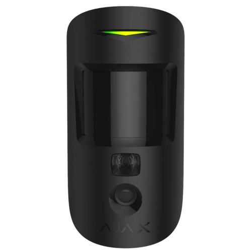 AJAX - Wireless PIR motion detector with visual verification (PhOD), 89°, range 12m @ h=2.4m, IP50, black, MotionCam 39289.120.BL1