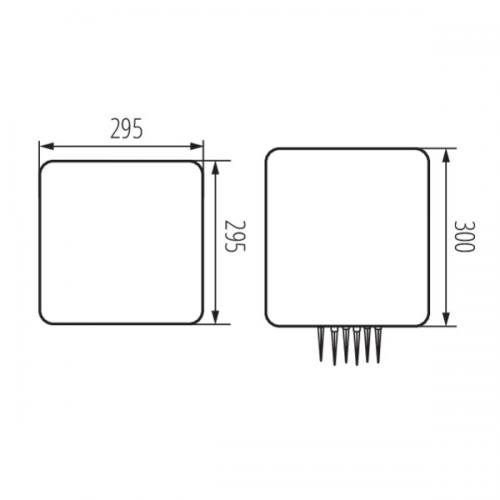 KANLUX - Градинско осветително тяло UBOS 30 25W E27 IP65 33480