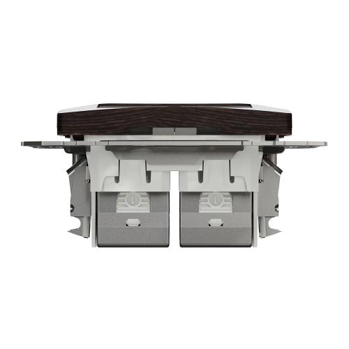 SCHNEIDER ELECTRIC - SDD181462S Sedna Design & Elements - CAT 6 STP, 2x RJ45, wenge
